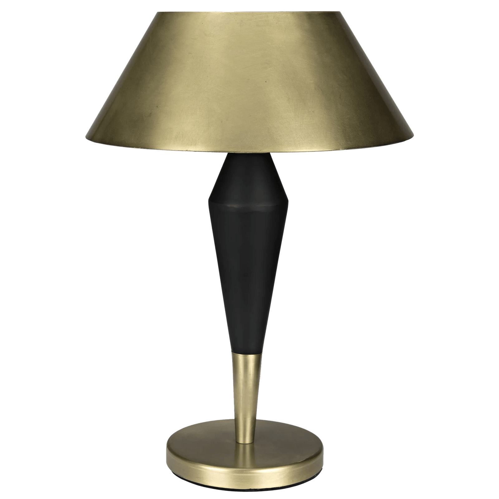 Noir Blau Table Lamp, Steel with Brass Finish and Black Steel Detail TABLE LAMPS