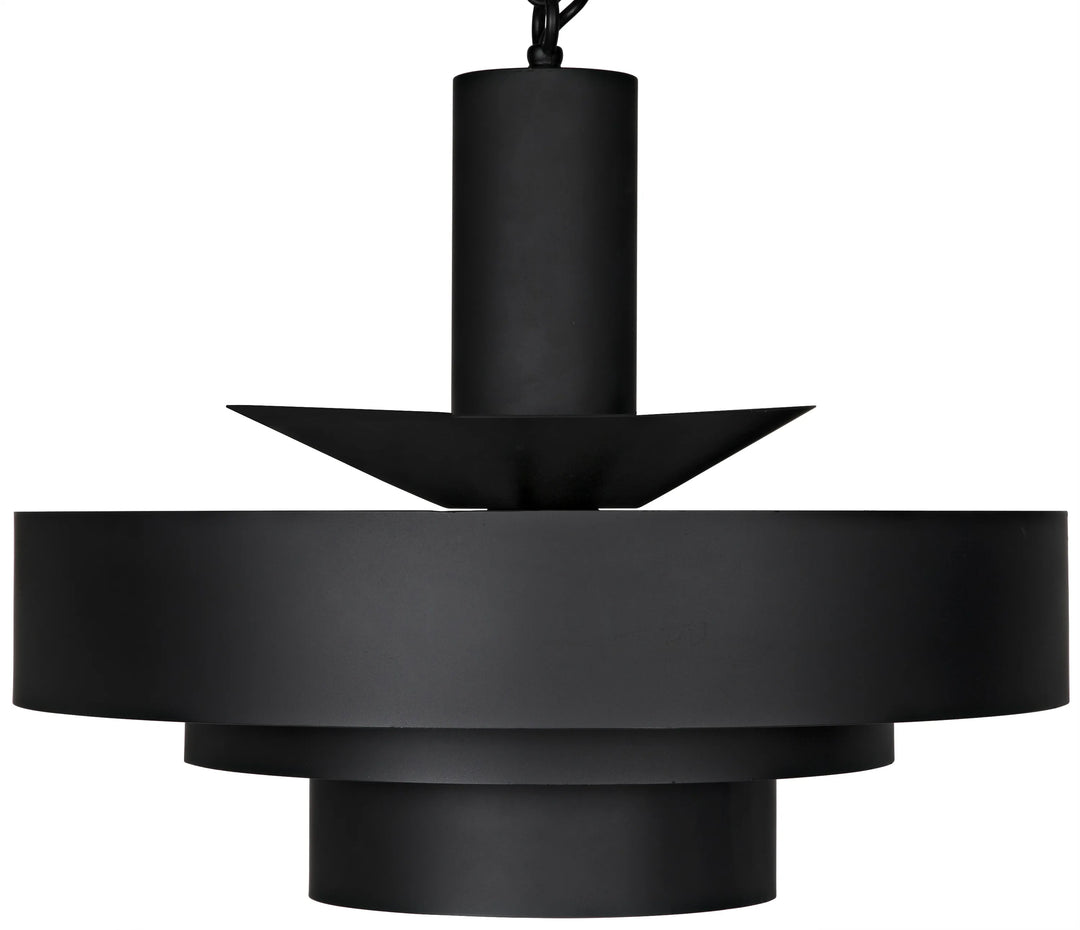 American Home Furniture | Noir - Parlor Pendant, Black Steel