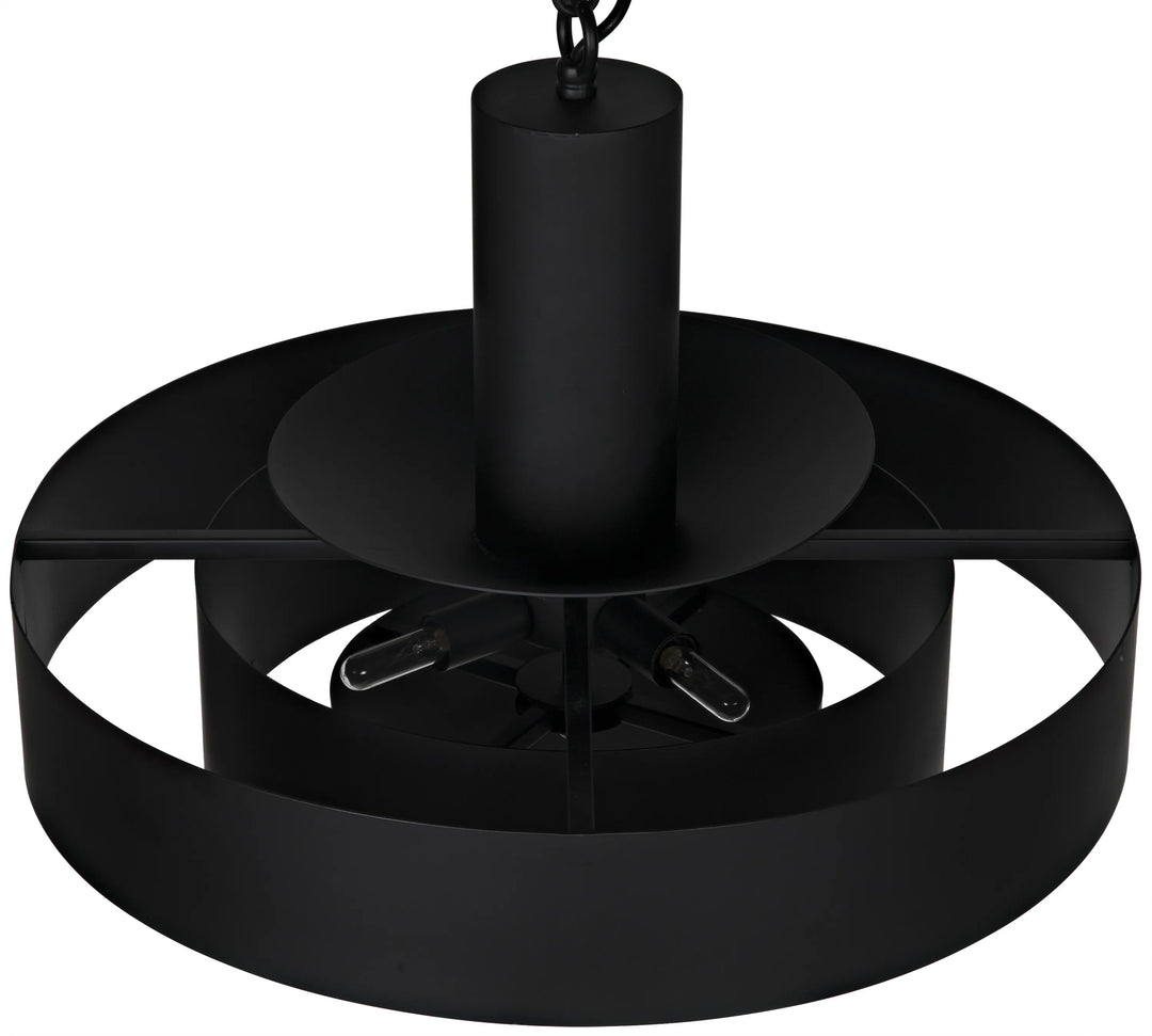 American Home Furniture | Noir - Parlor Pendant, Black Steel