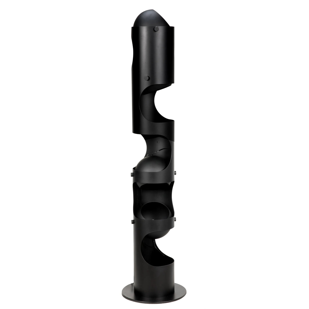 American Home Furniture | Noir - Columna Floor Lamp, Black Steel