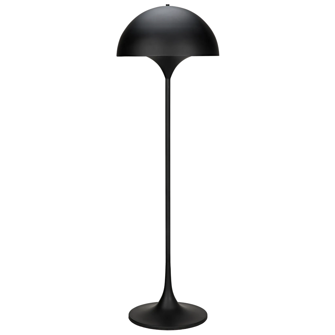 American Home Furniture | Noir - Cataracta Floor Lamp, Black Steel