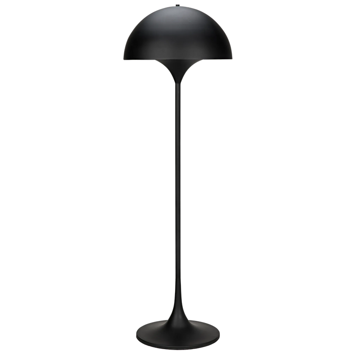 American Home Furniture | Noir - Cataracta Floor Lamp, Black Steel