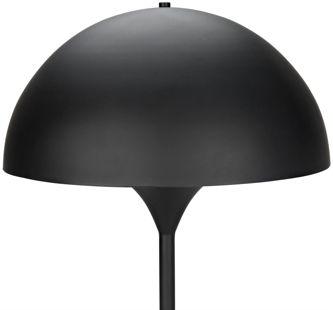 American Home Furniture | Noir - Cataracta Floor Lamp, Black Steel