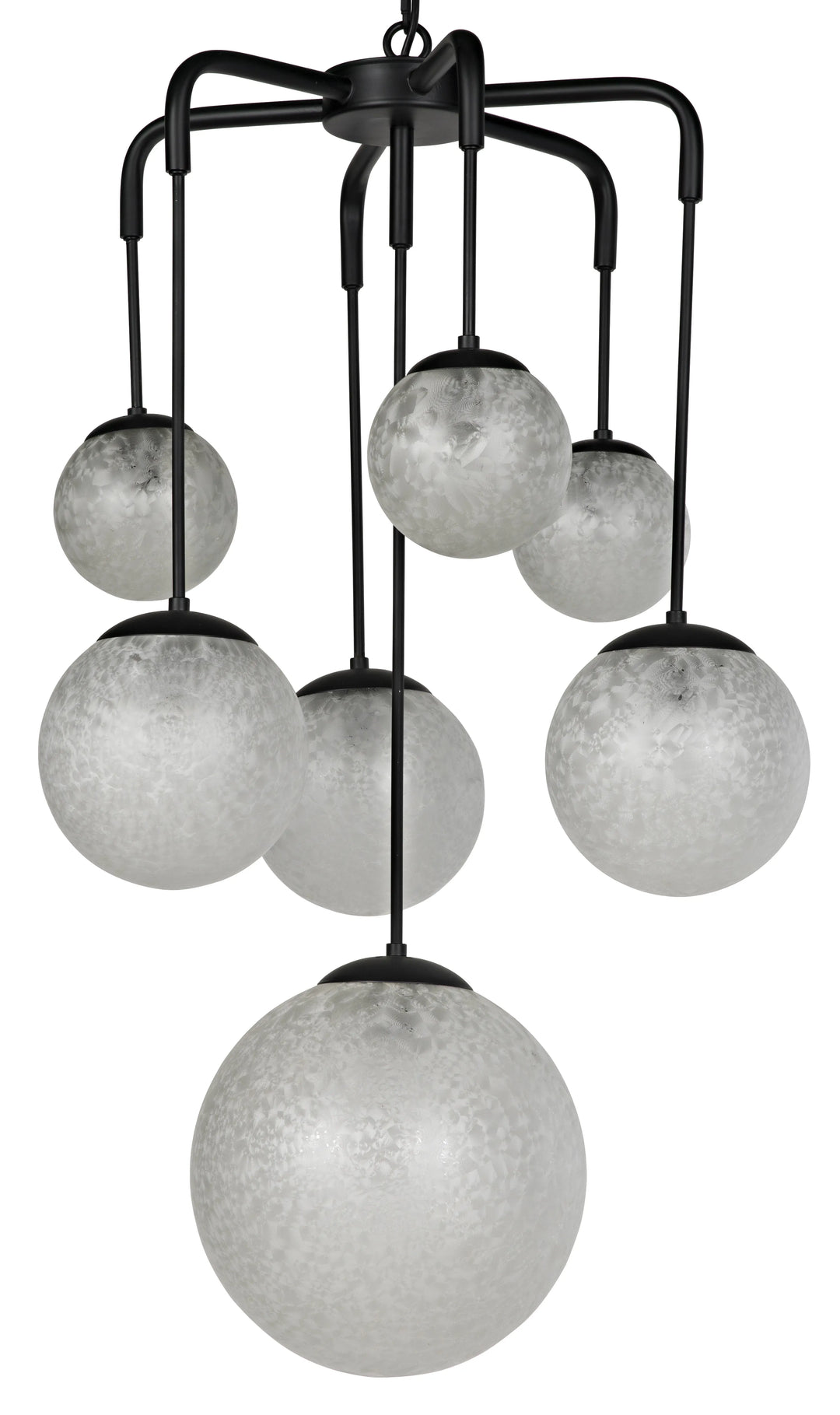 American Home Furniture | Noir - Artemis Chandelier, Steel with Black Finish