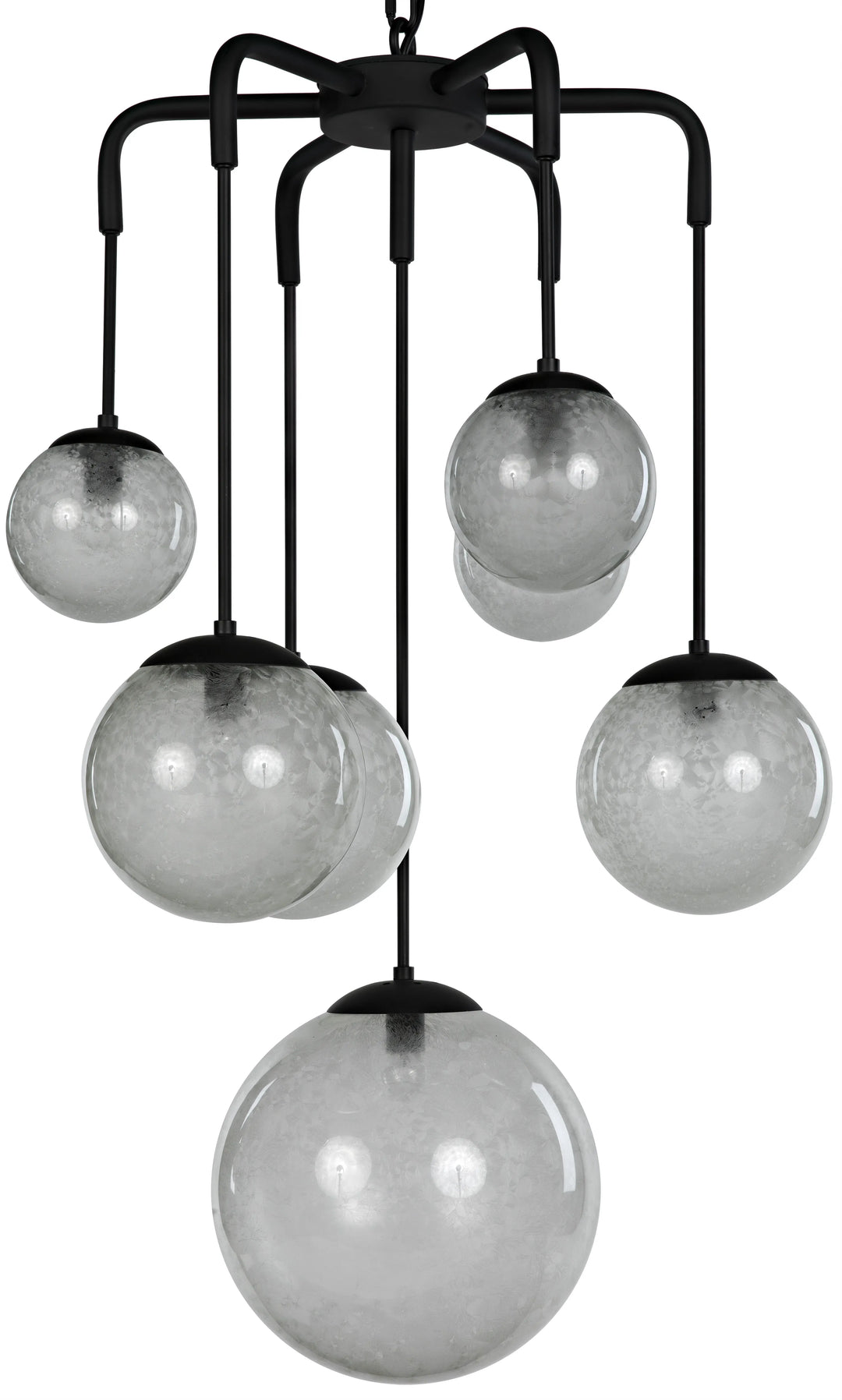 American Home Furniture | Noir - Artemis Chandelier, Steel with Black Finish