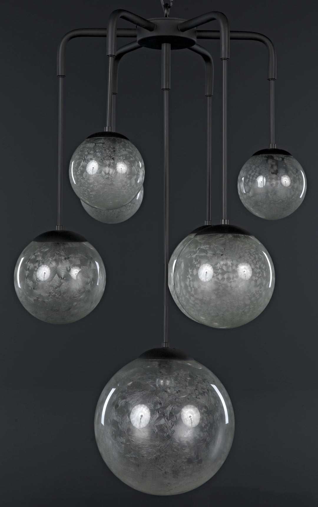 American Home Furniture | Noir - Artemis Chandelier, Steel with Black Finish