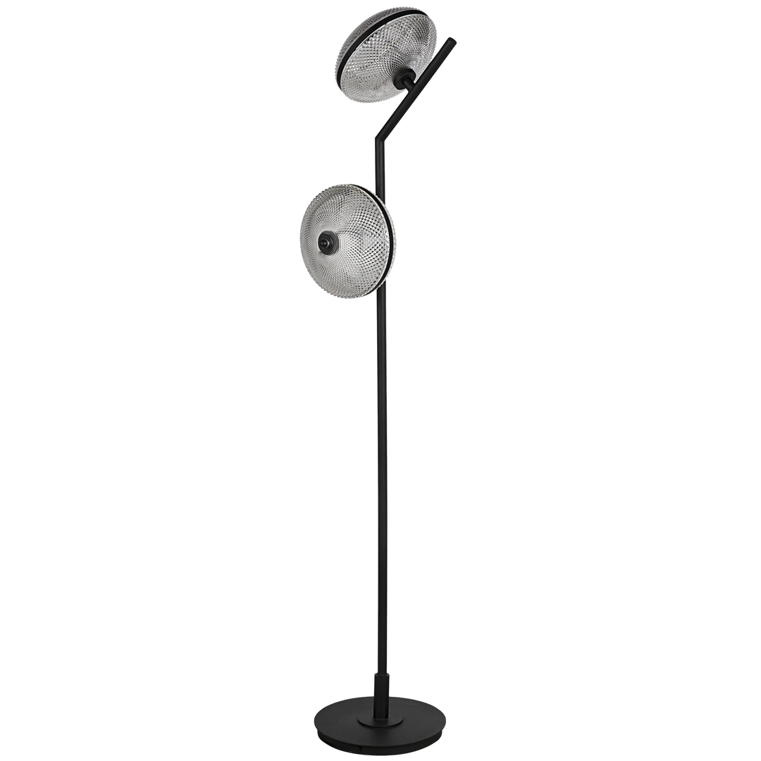 American Home Furniture | Noir - Gibson Floor Lamp, Black Steel