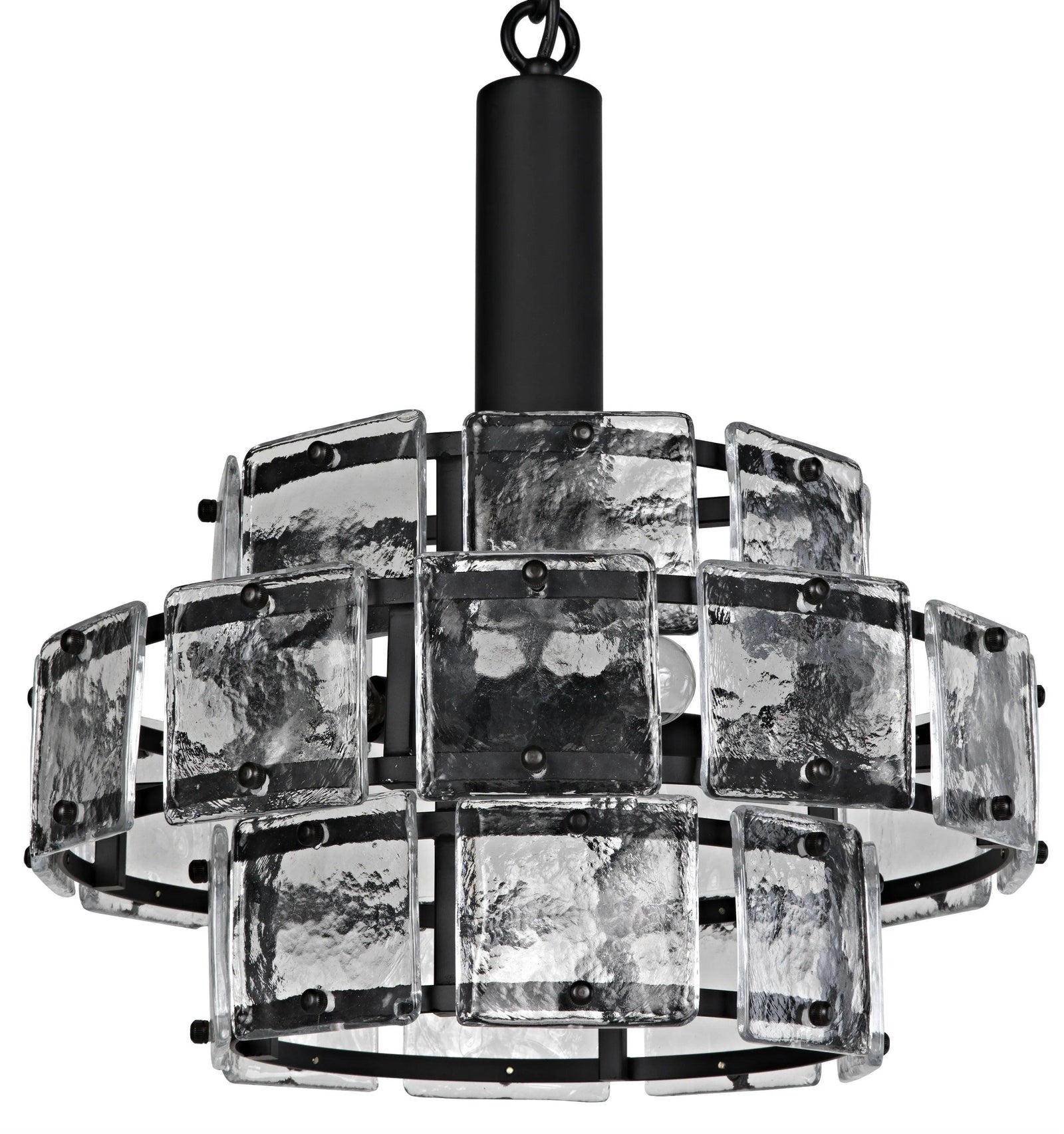Noir Bergdorf Pendant, Black Steel PENDANT LIGHTING