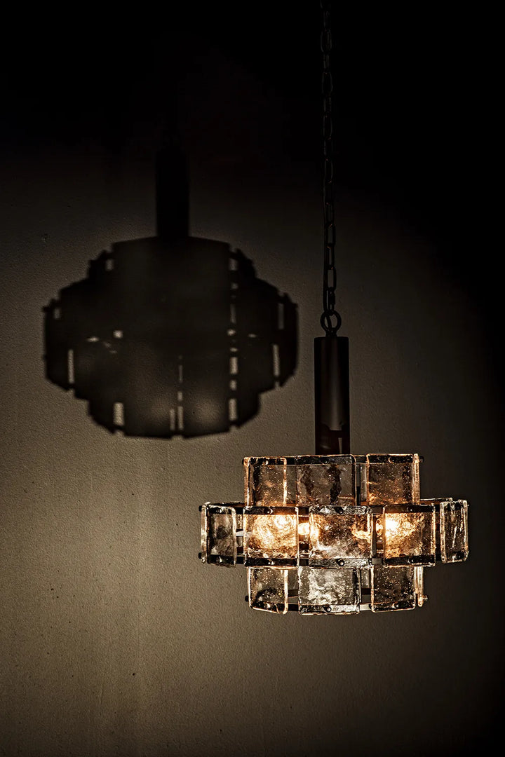 American Home Furniture | Noir - Bergdorf Pendant, Black Steel