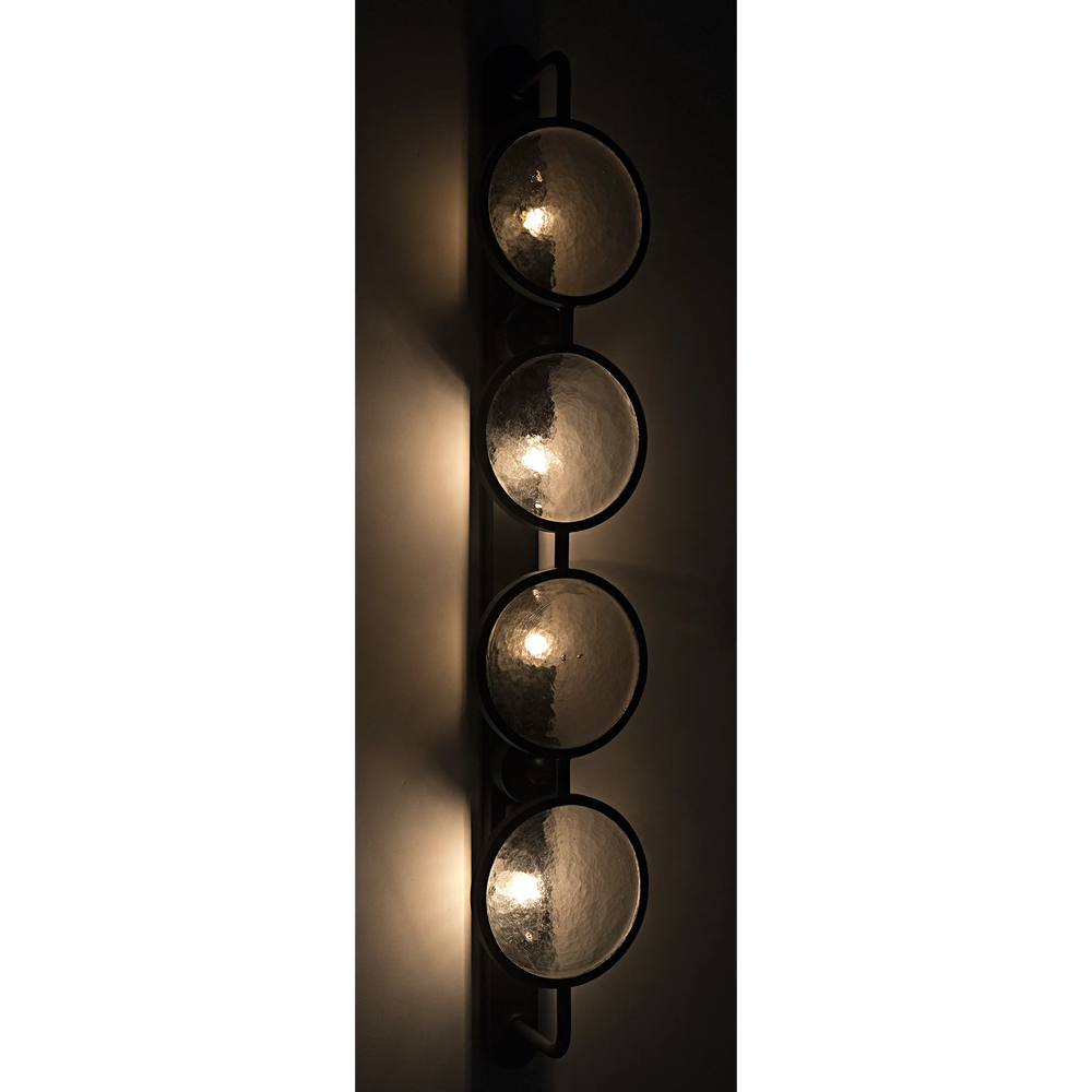 American Home Furniture | Noir - Ordo Sconce, Black Steel