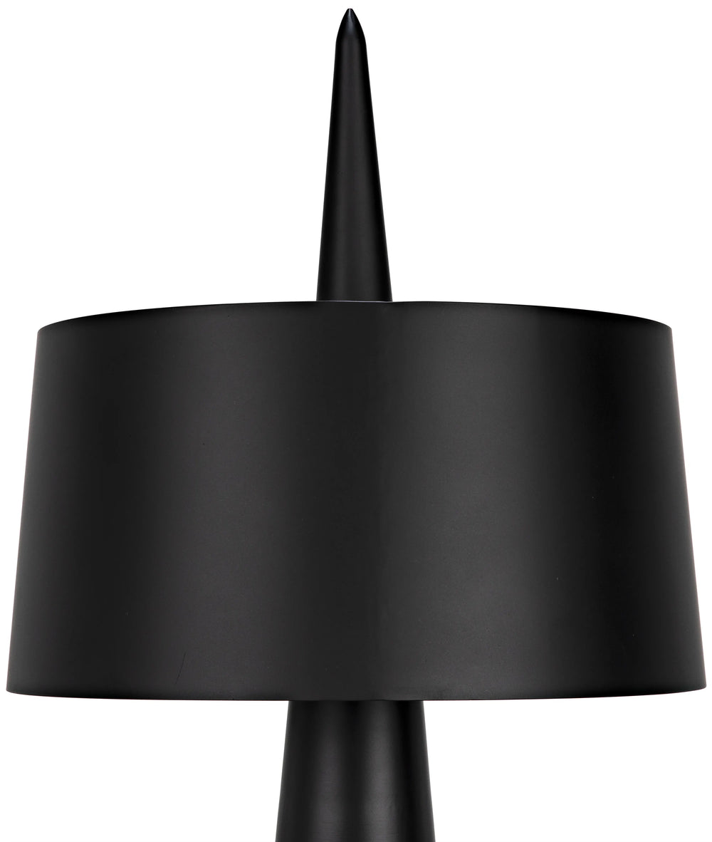 American Home Furniture | Noir - Moray Floor Lamp, Black Steel