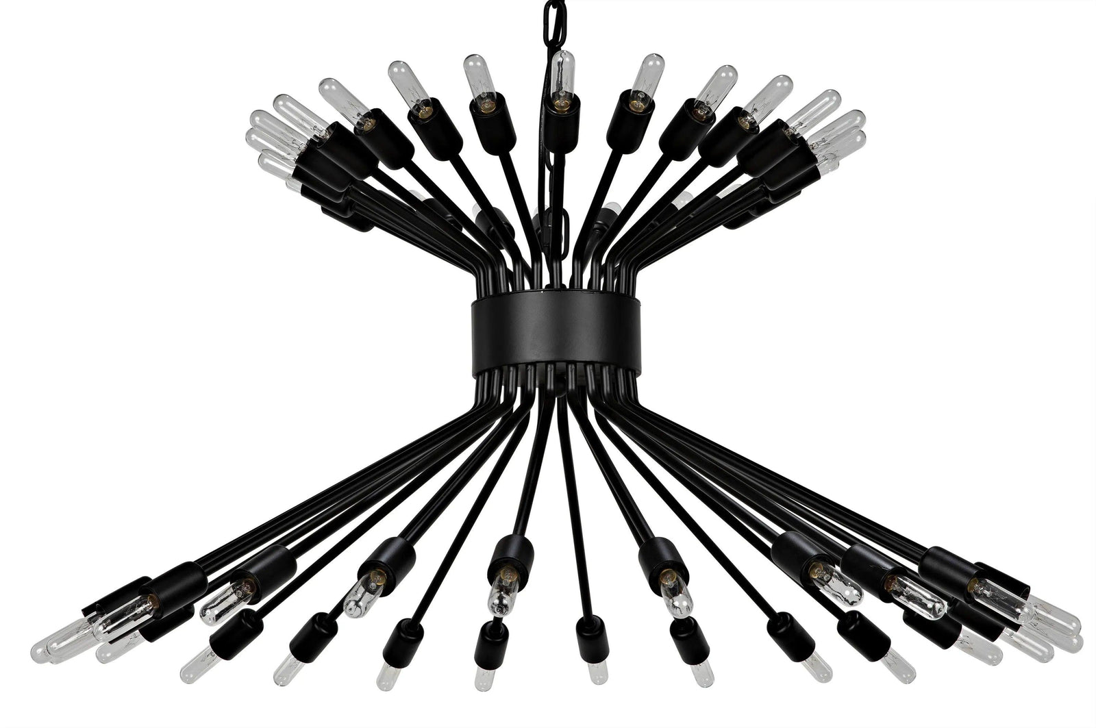 Noir Mancini Chandelier, Black Steel CHANDELIERS