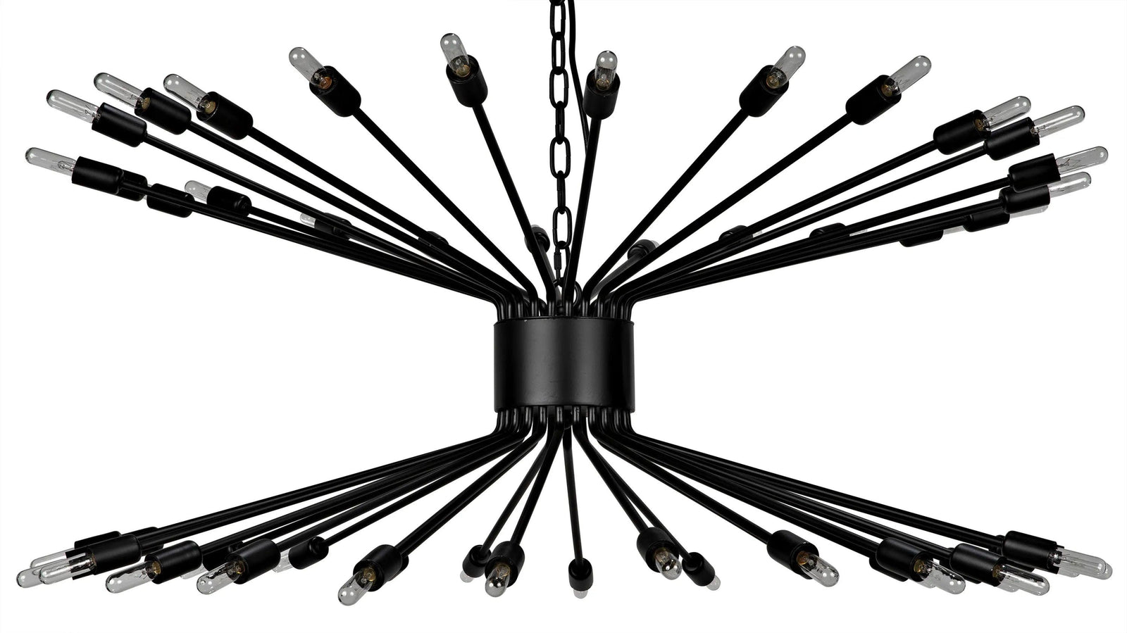 Noir Lampberto Chandelier, Black Steel CHANDELIERS