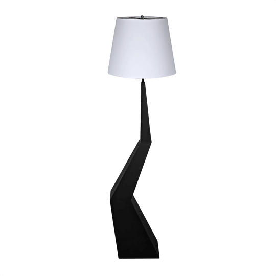 Noir Rhombus Floor Lamp with Shade, Black Metal FLOOR LAMPS