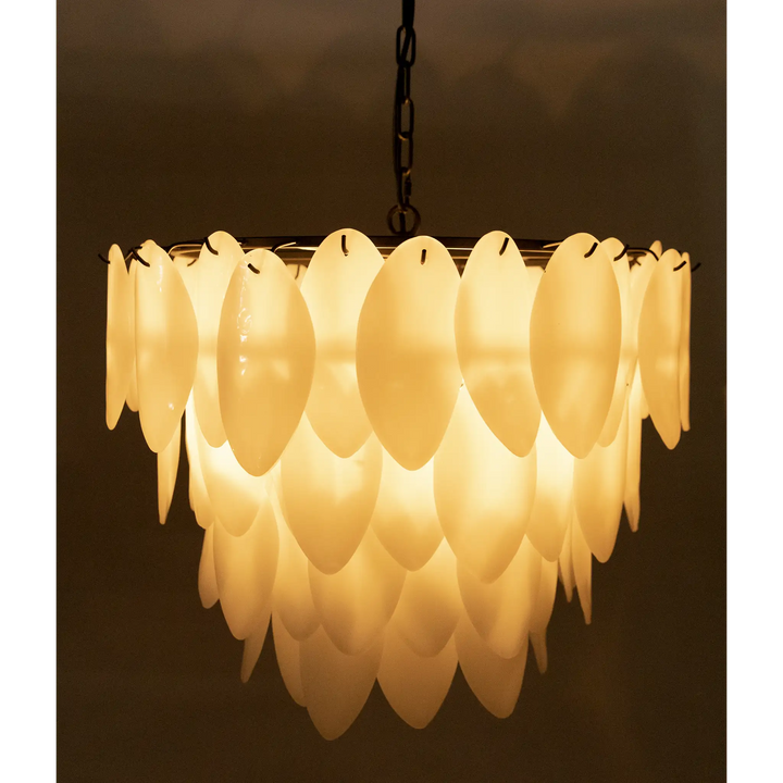 American Home Furniture | Noir - Lotus Chandelier, Large