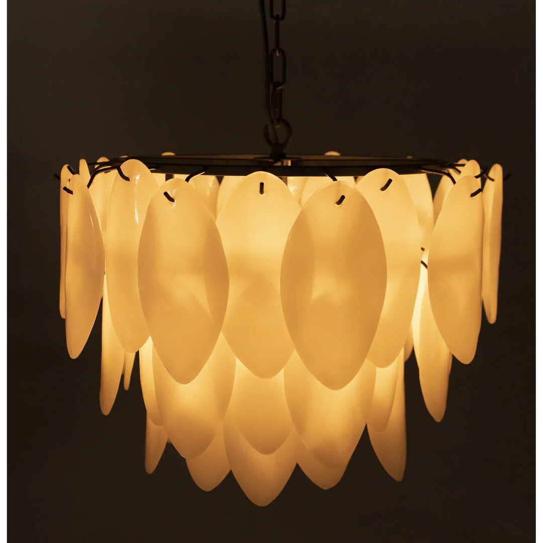 American Home Furniture | Noir - Lotus Chandelier, Medium