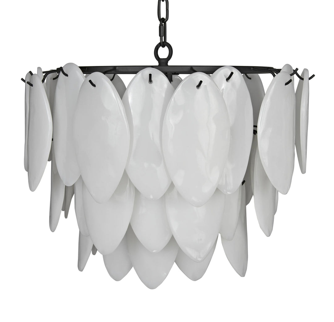 American Home Furniture | Noir - Lotus Chandelier, Medium