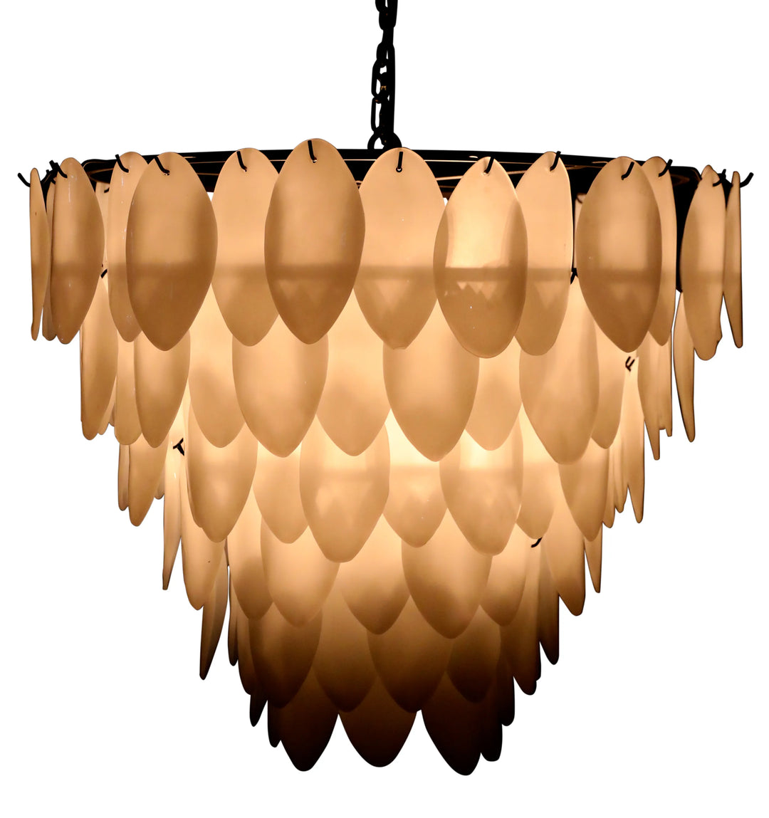 American Home Furniture | Noir - Lotus Chandelier, Extra Large