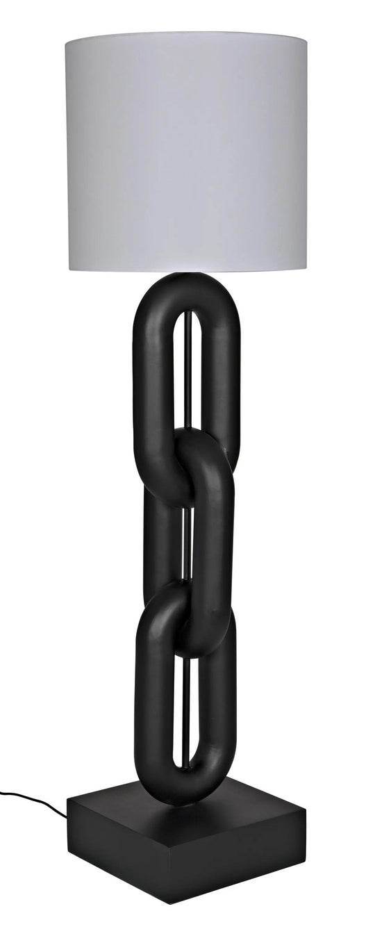 Noir Alcatraz Lamp W/Shade FLOOR LAMPS