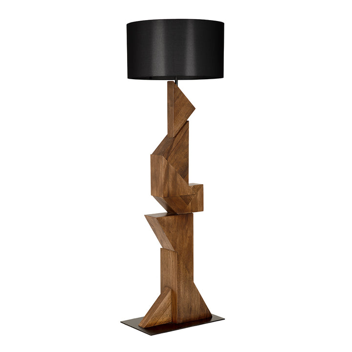 Noir - Enigma I Floor Lamp with Shade - LAMP800DWSH