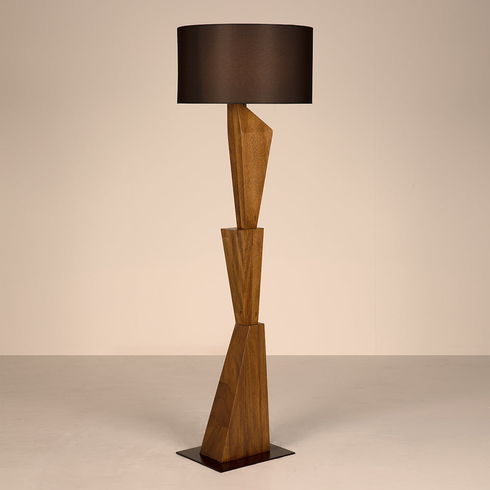 Noir - Enigma Ii Floor Lamp with Shade - LAMP801DWSH