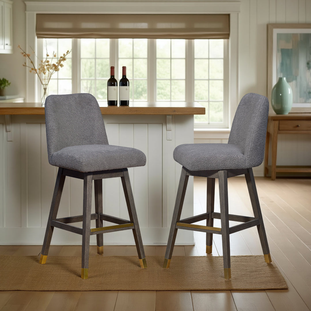 21.5"W x 19"D x 41.5"H / Gray/Gray Oak 