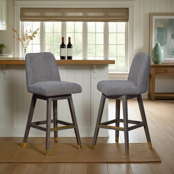 21.5"W x 19"D x 41.5"H / Gray/Gray Oak 