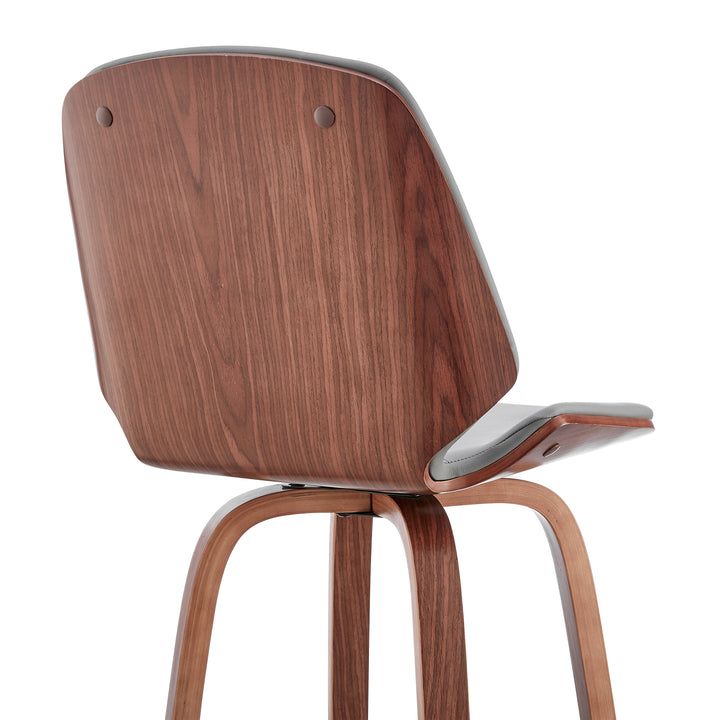 19"W x 20"D x 40"H / Gray/Walnut