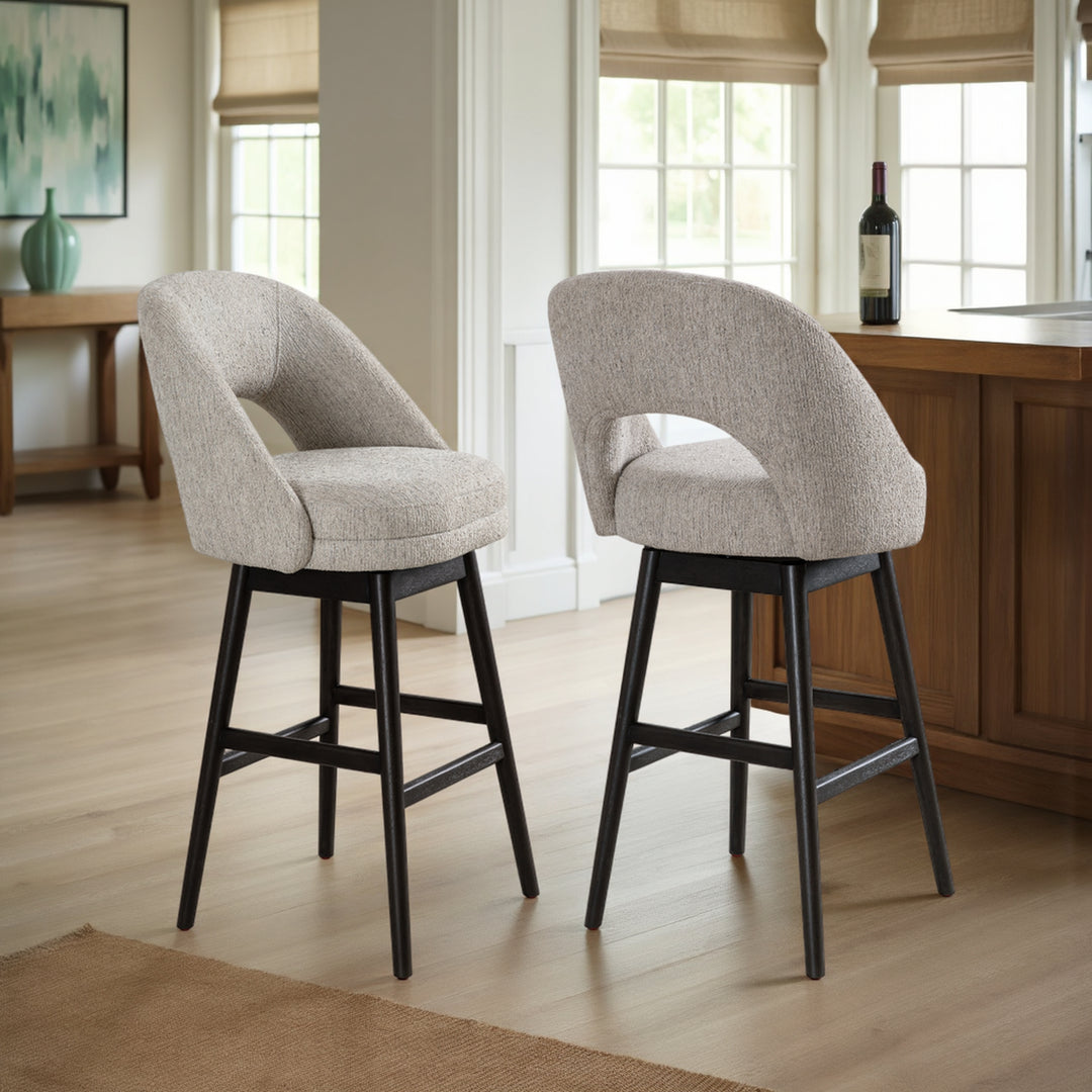 21"W x 22.75"D x 42.5"H / Beige/Gray Oak