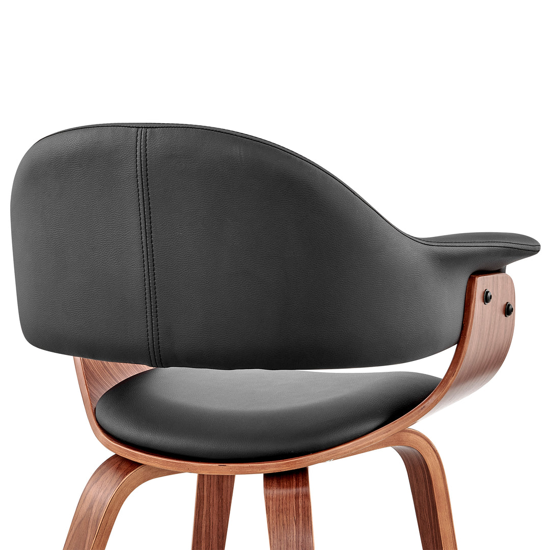 25"W x 19"D x 30"H / Black/Walnut