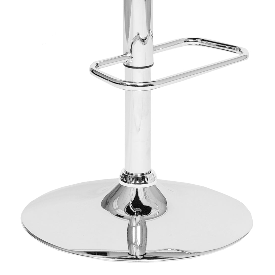 19"W x 19"D x 36-44"H / White/Walnut Veneer