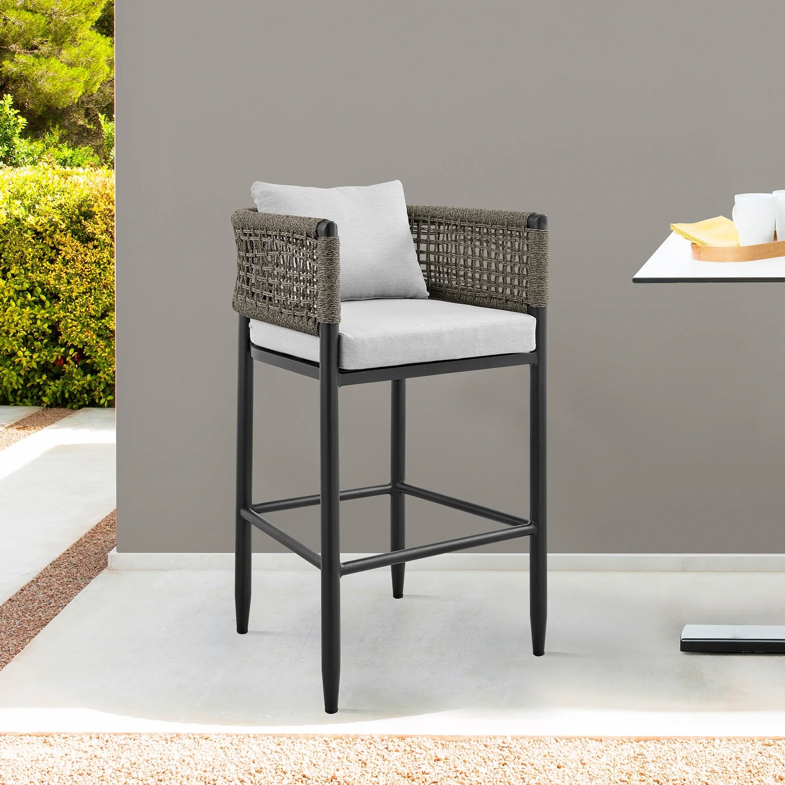 American Home Furniture Armen Living Alegria Outdoor Barstool Set of 2