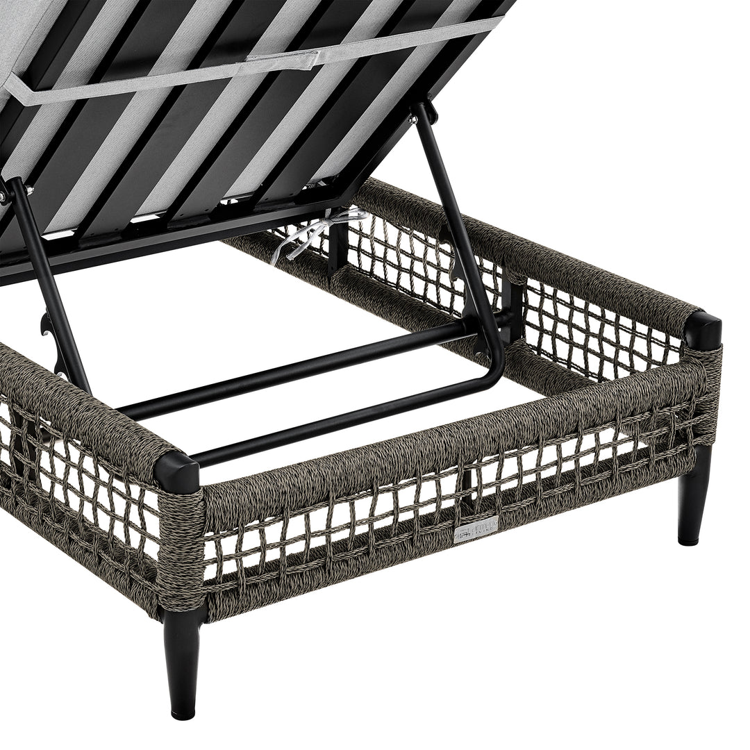 American Home Furniture Armen Living Alegria Outdoor Chaise Lounge