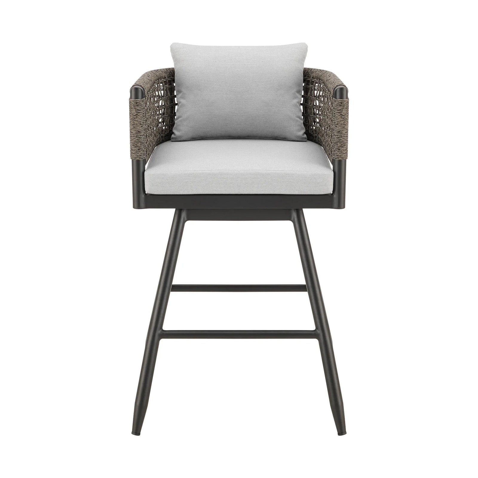 American Home Furniture Armen Living Alegria Outdoor Swivel Counter Stool Set of 2