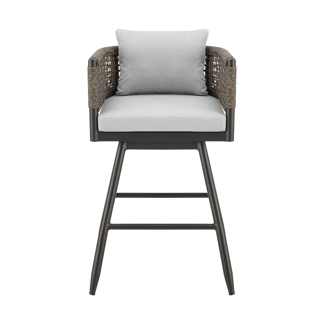 American Home Furniture Armen Living Alegria Outdoor Swivel Barstool Set of 2