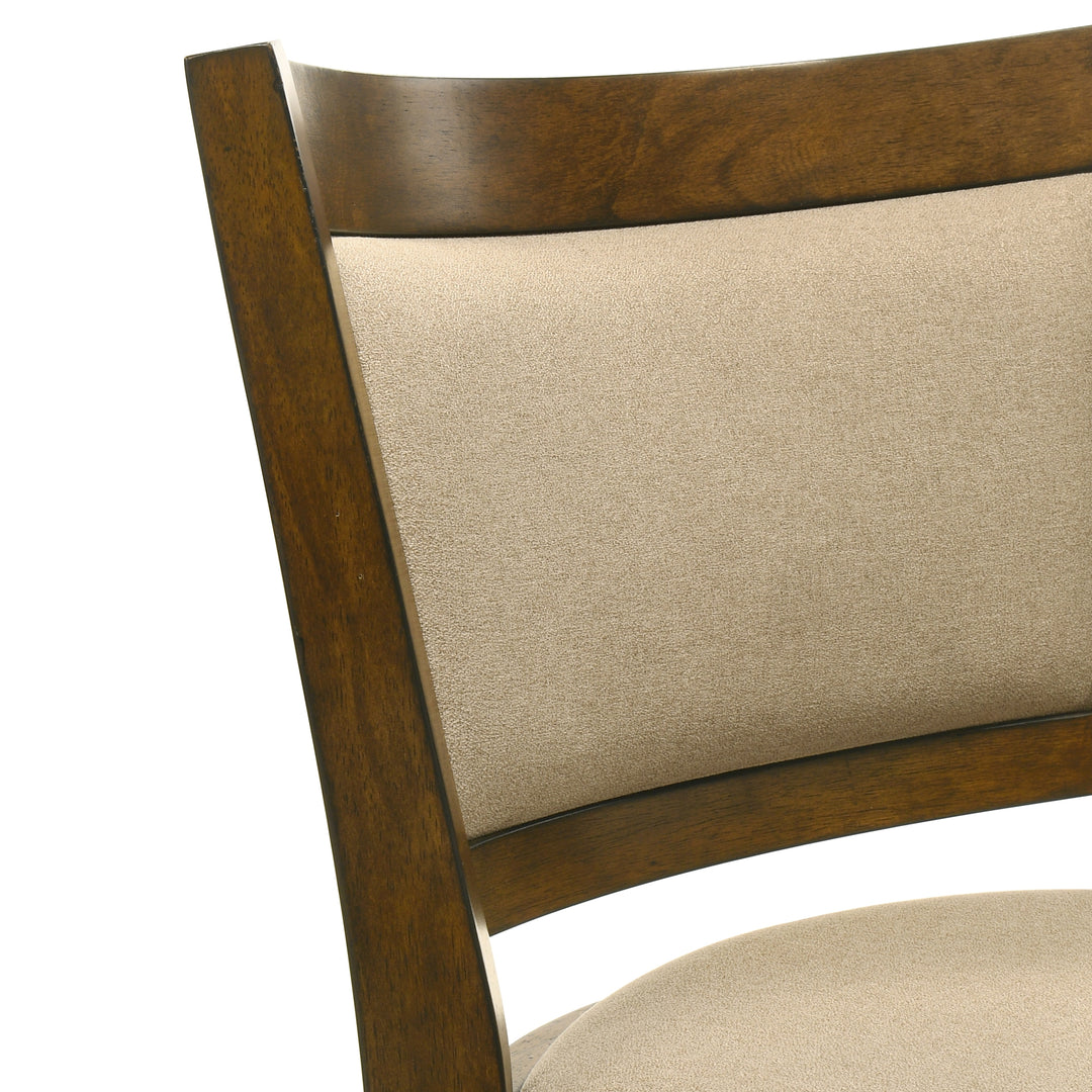 19.5"W x 18.5"D x 38"H / Taupe/Sepia Brown