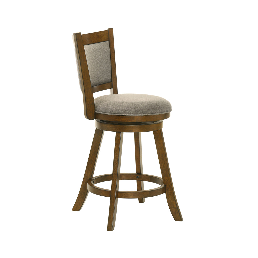 19.5"W x 18.5"D x 38"H / Gray/Sepia Brown