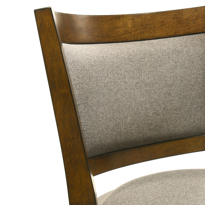 19.5"W x 18.5"D x 38"H / Gray/Sepia Brown