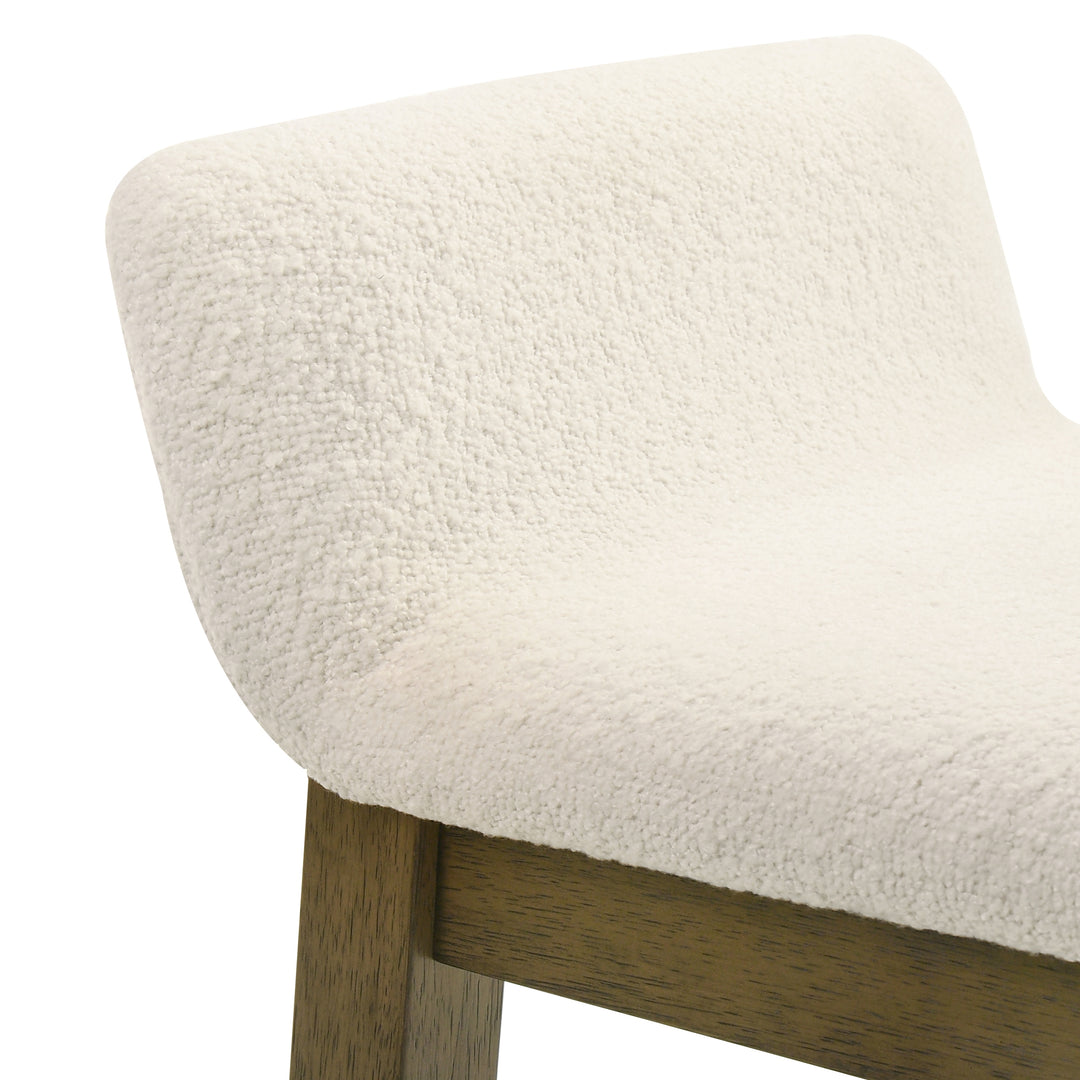 19.5"W x 16.5"D x 35.6"H / White/Putty Brown