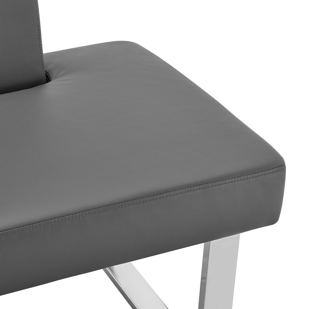 81"W x 69"D x 33"H / Gray/Chrome