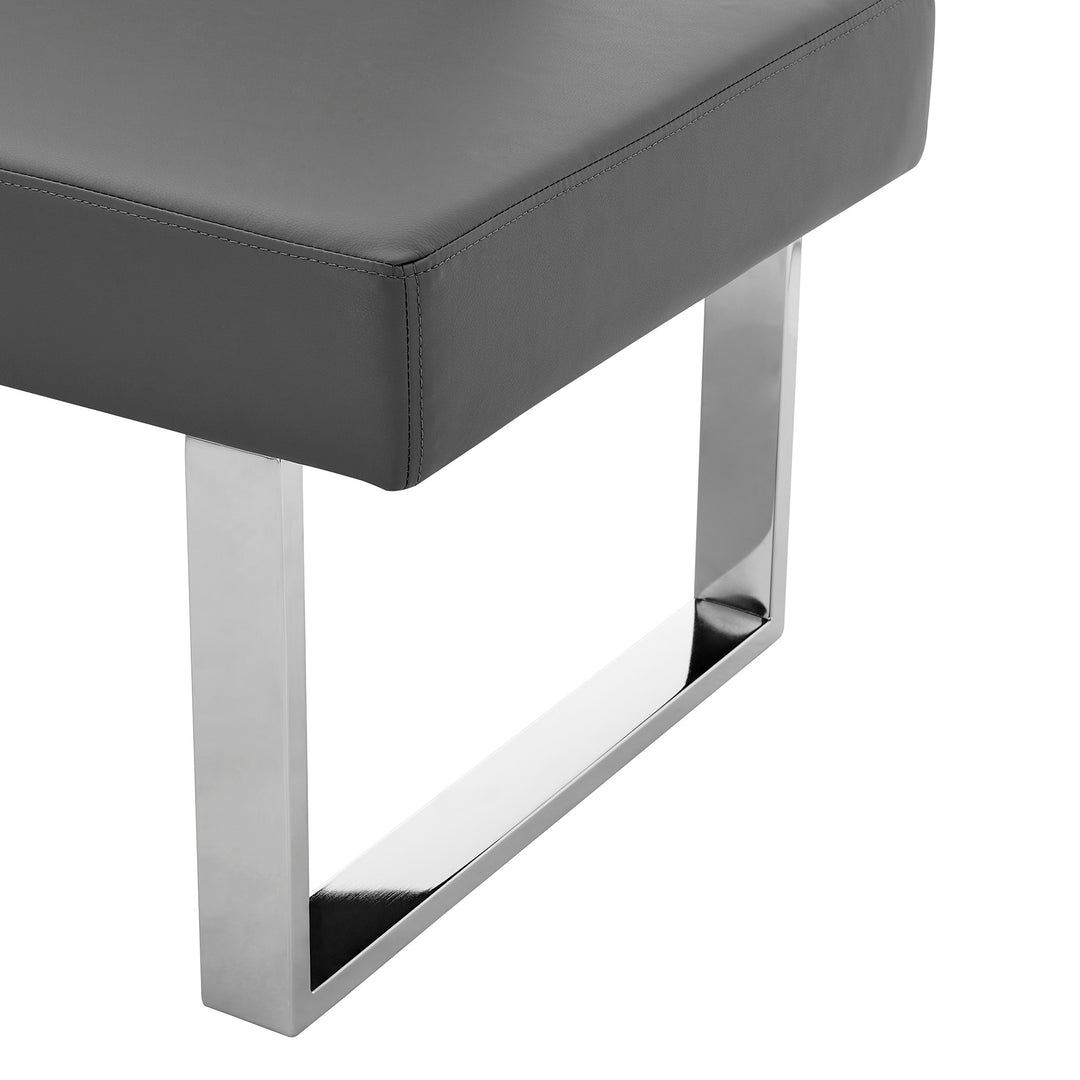 81"W x 69"D x 33"H / Gray/Chrome