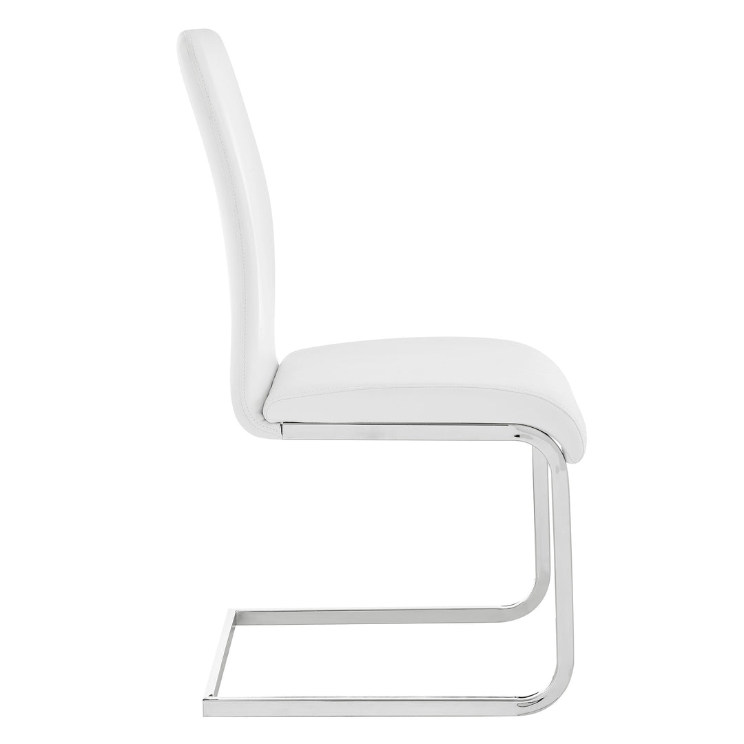 17"W x 23"D x 38"H / White/Black Wood