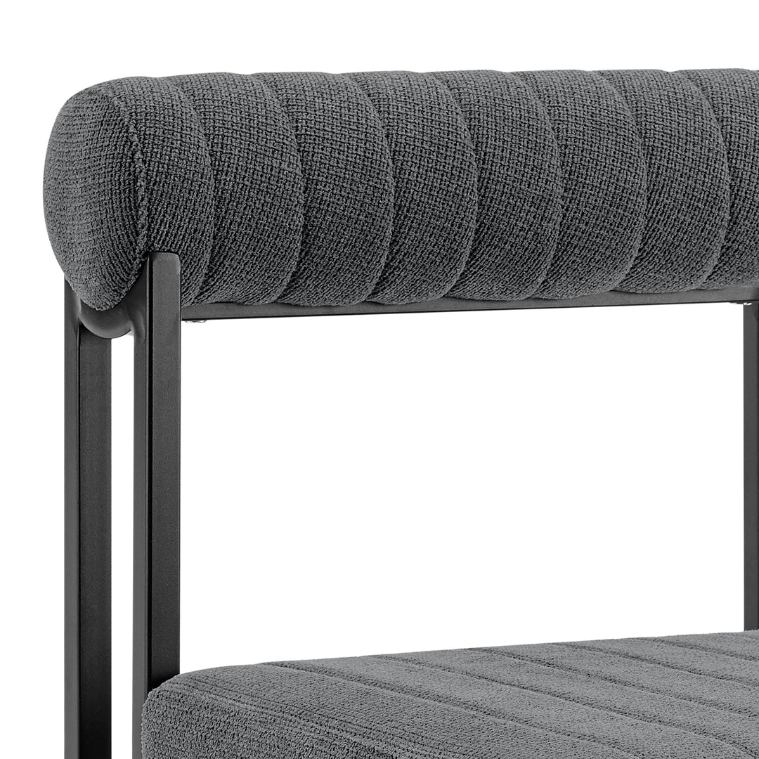 17.5"W x 22"D x 31"H / Anchor Gray/Black