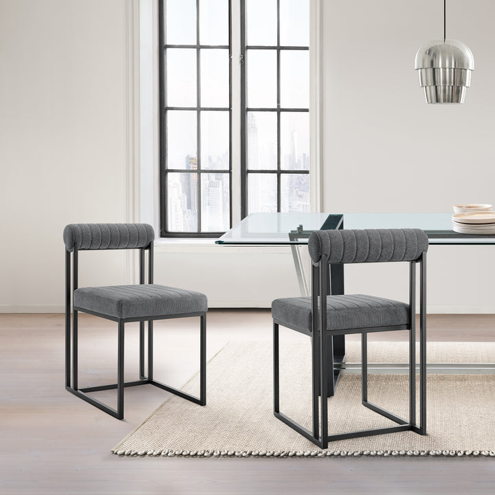 17.5"W x 22"D x 31"H / Anchor Gray/Black