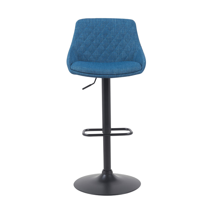 20.5"W x 20.5"D x 34.5 - 43.5"H / Blue/Black