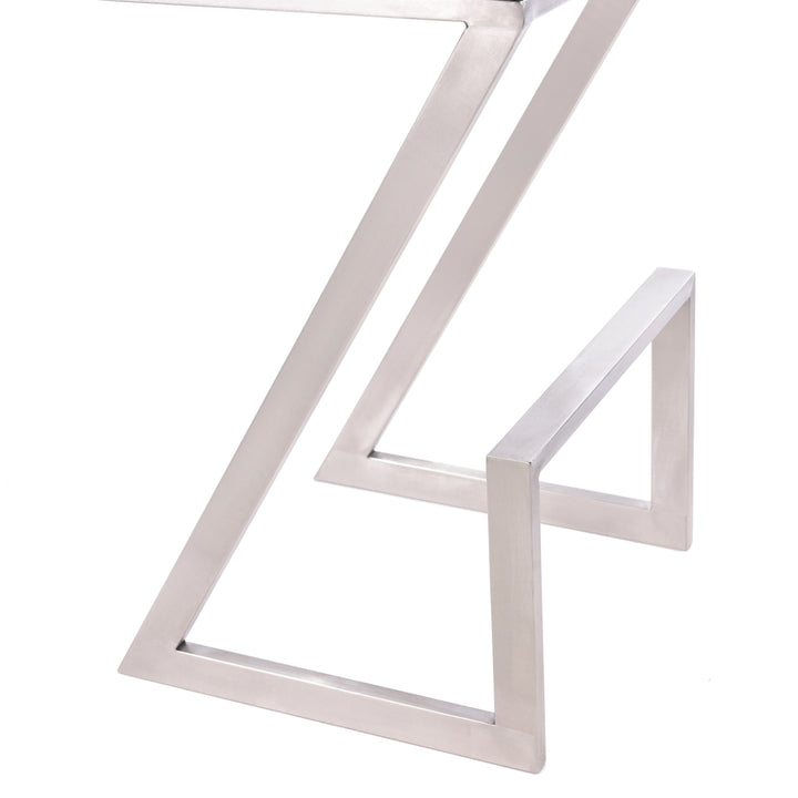 17"W x 17"D x 26"H / Black/Brushed Stainless Steel