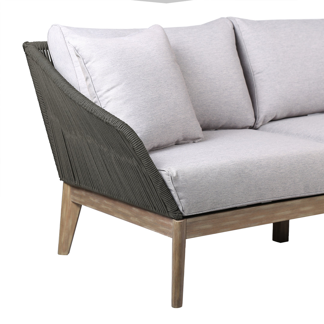 93"W x 30"D x 28"H / Gray/Light