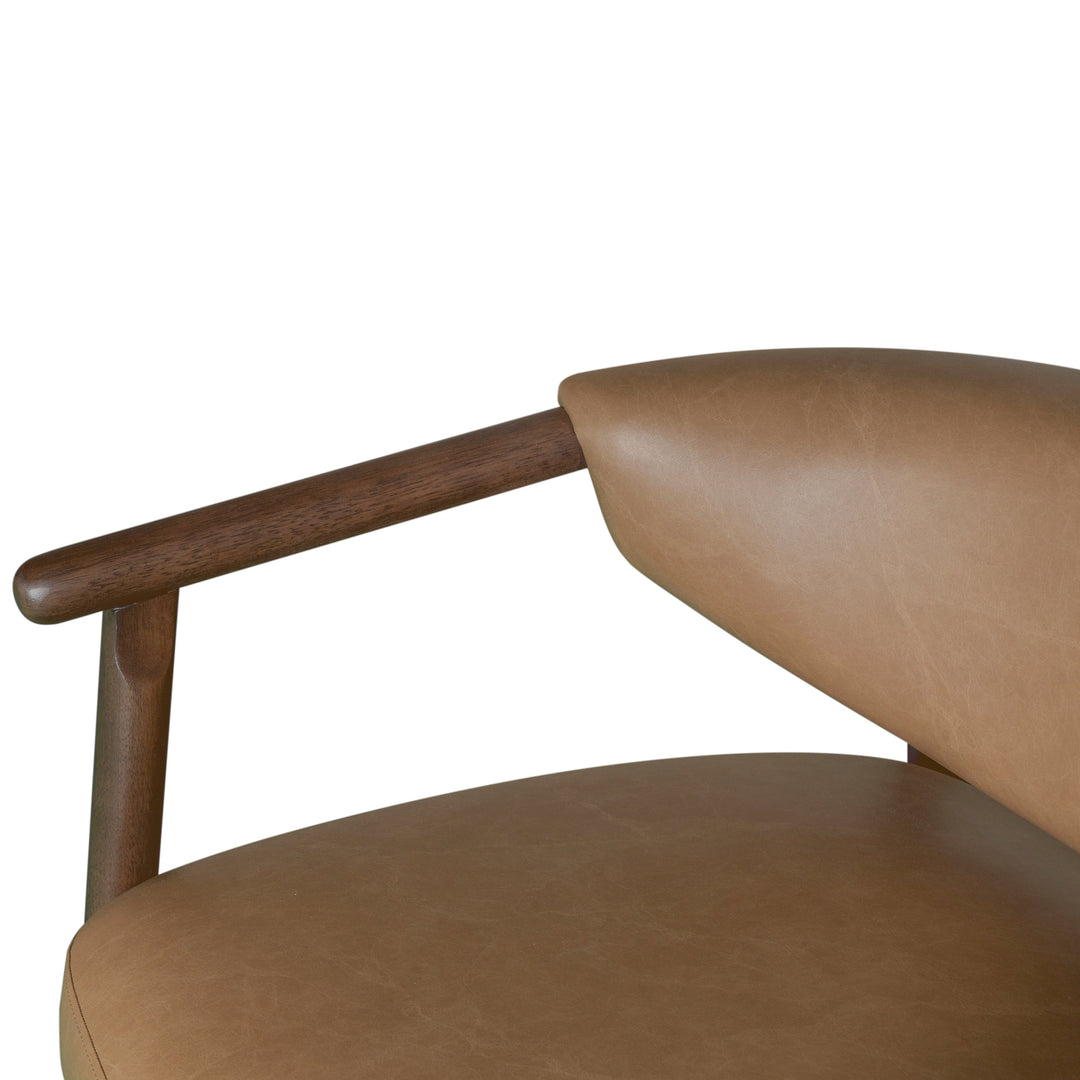 33"W x 30"D x 34"H / Brown/Dark brown