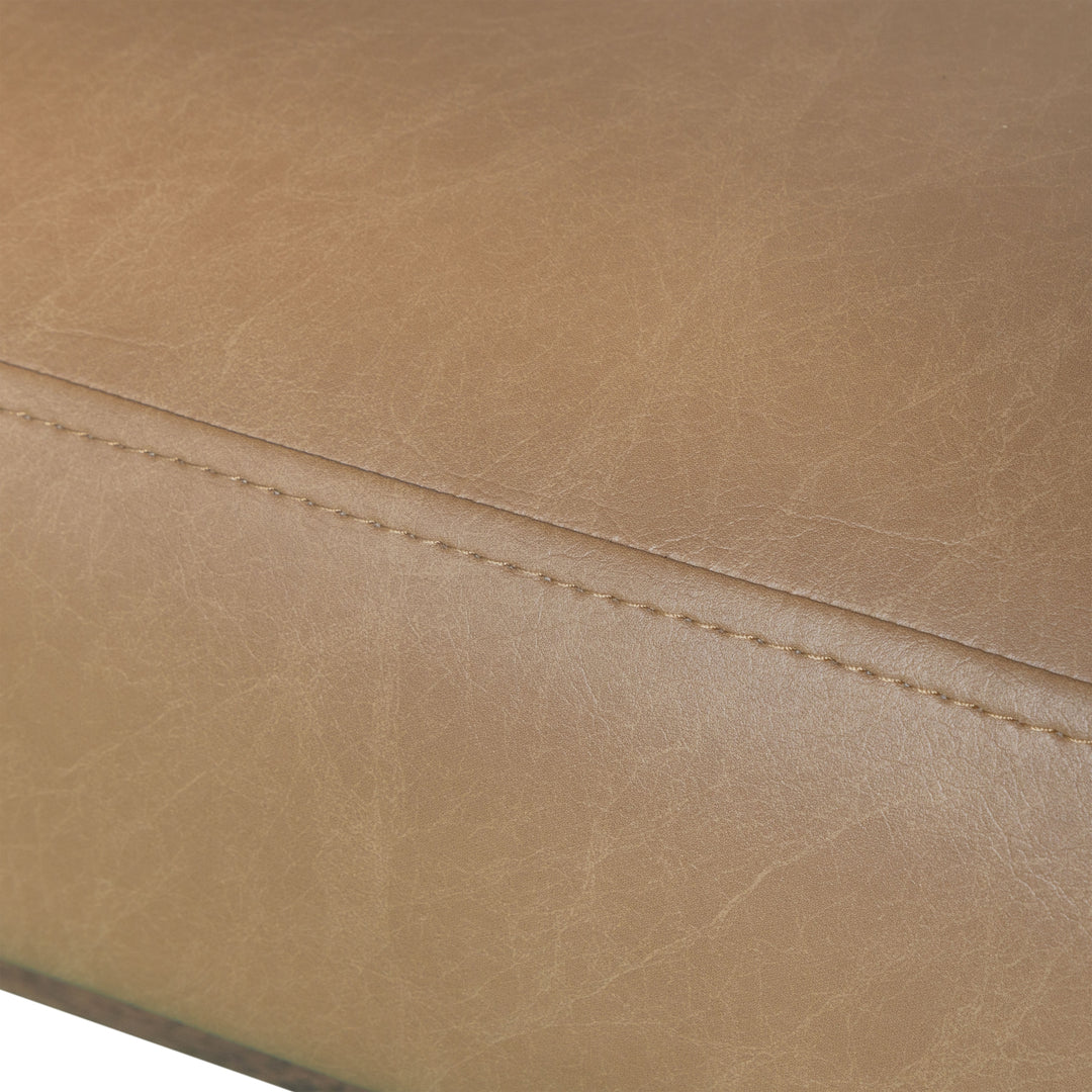 33"W x 30"D x 34"H / Brown/Dark brown