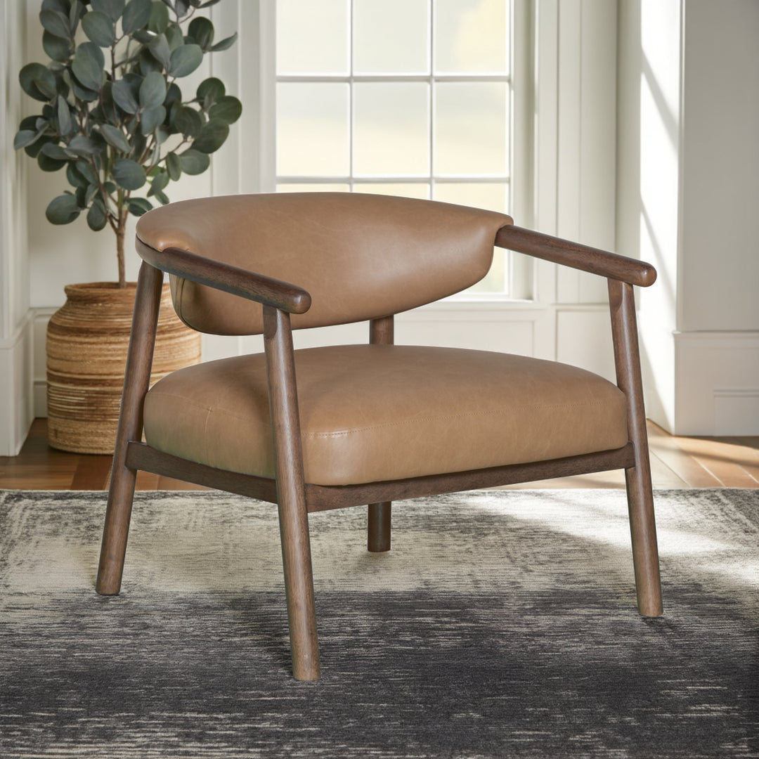 33"W x 30"D x 34"H / Brown/Dark brown